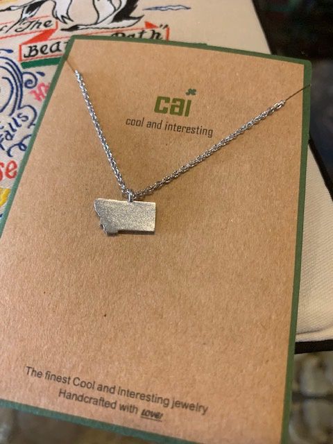 Montana State Silver Necklace