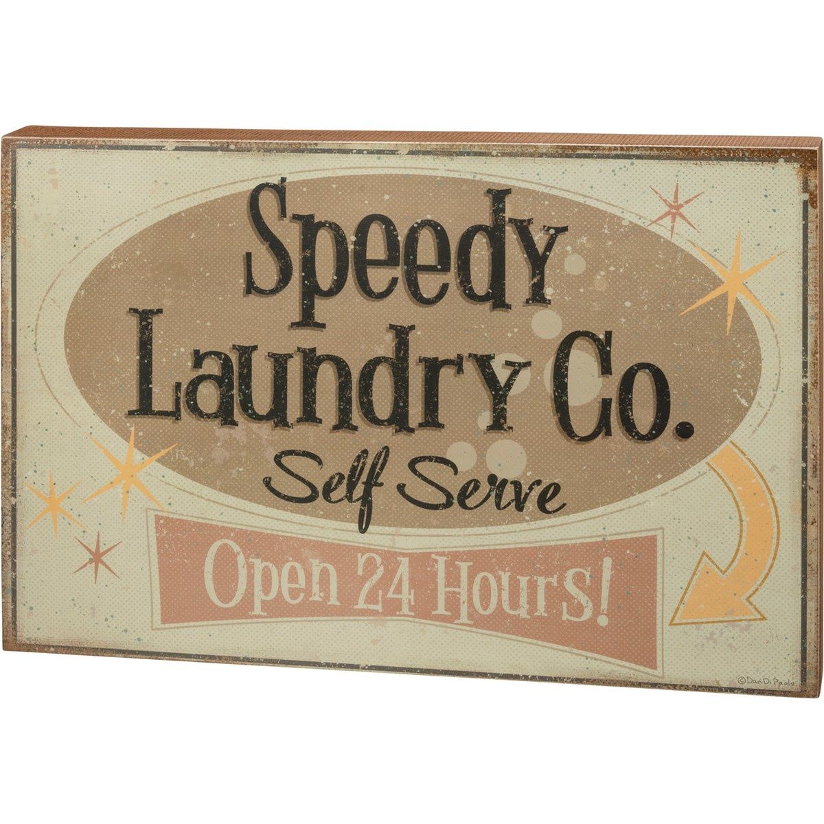 Box Sign - Speedy Laundry Co. Self Serve