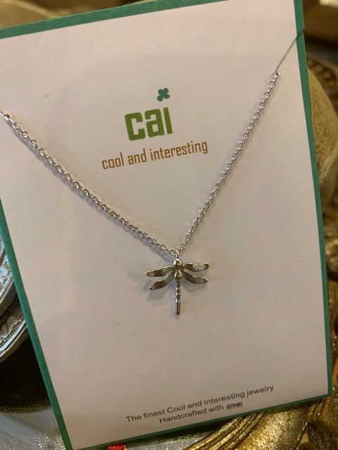 Dragonfly Silver Necklace