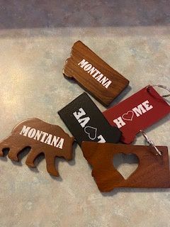 Montana-Themed Magnet/Key Ring