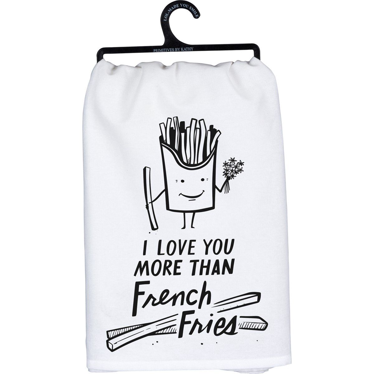 Dish Towel - Love You More Than French Fries