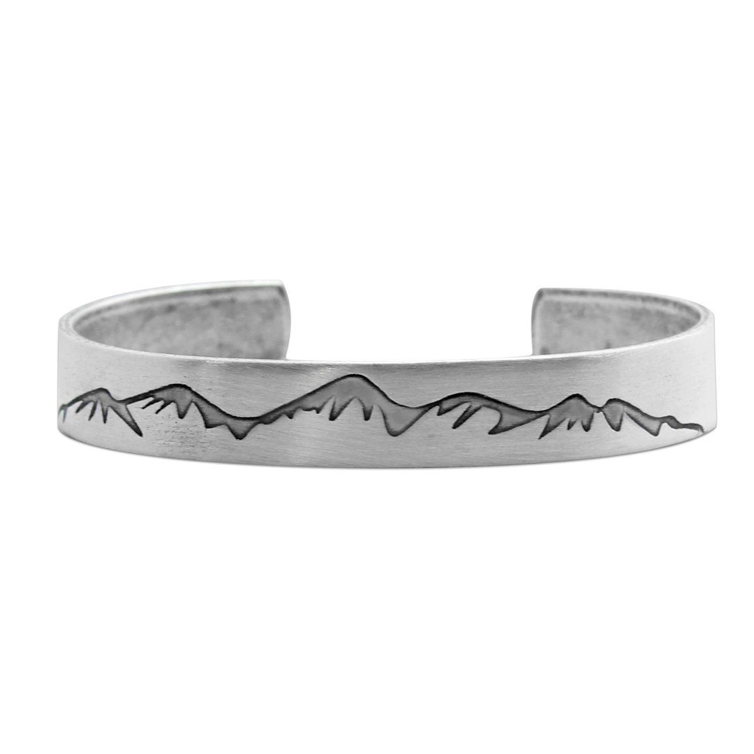 Snowcap Mountains Cuff Bracelet