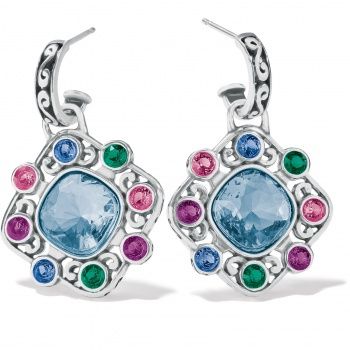 Elora Gems Palette Post Hoop Earrings