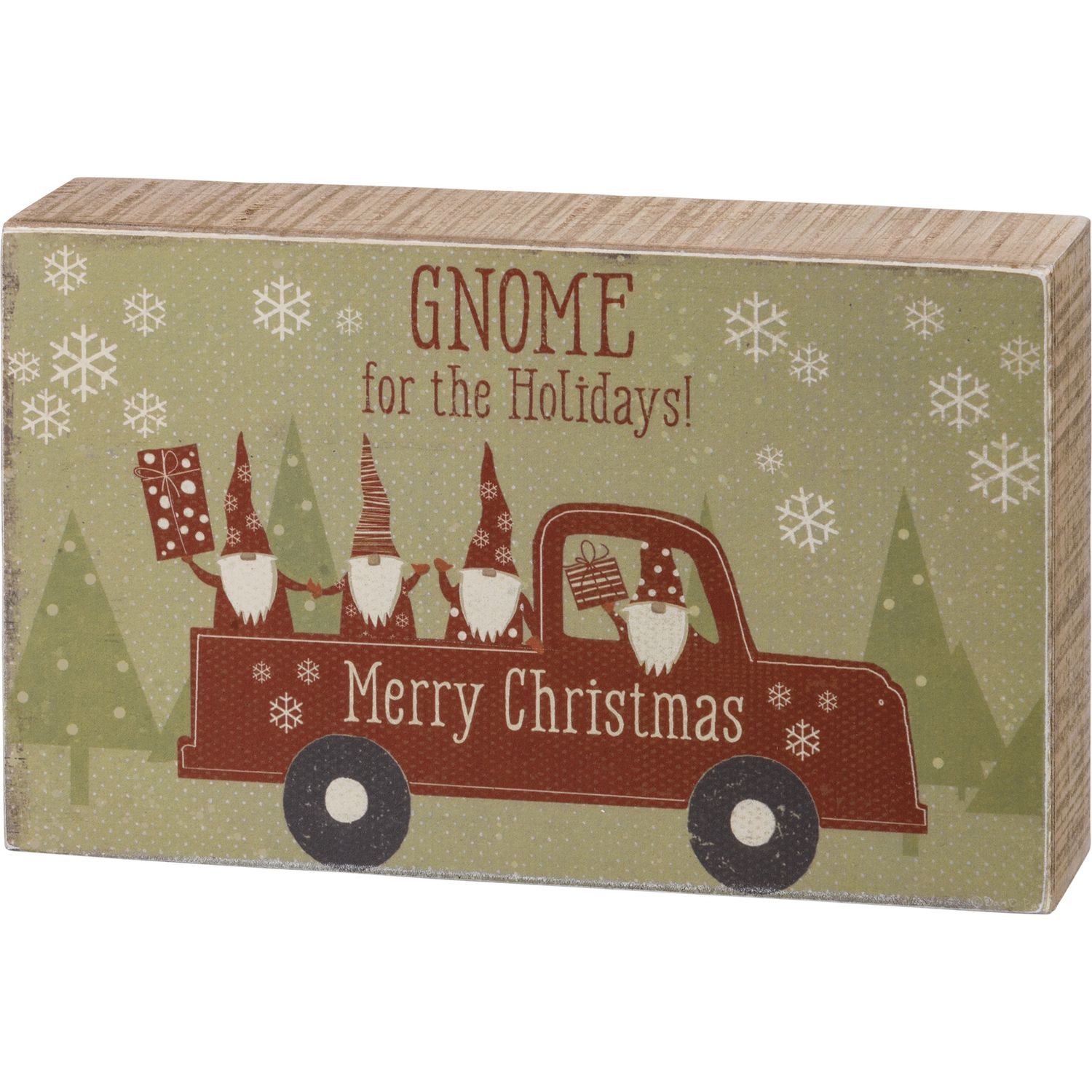 Box Sign - Gnome For The Holidays