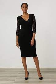 3/4 Sleeve Lace Sequin Dress