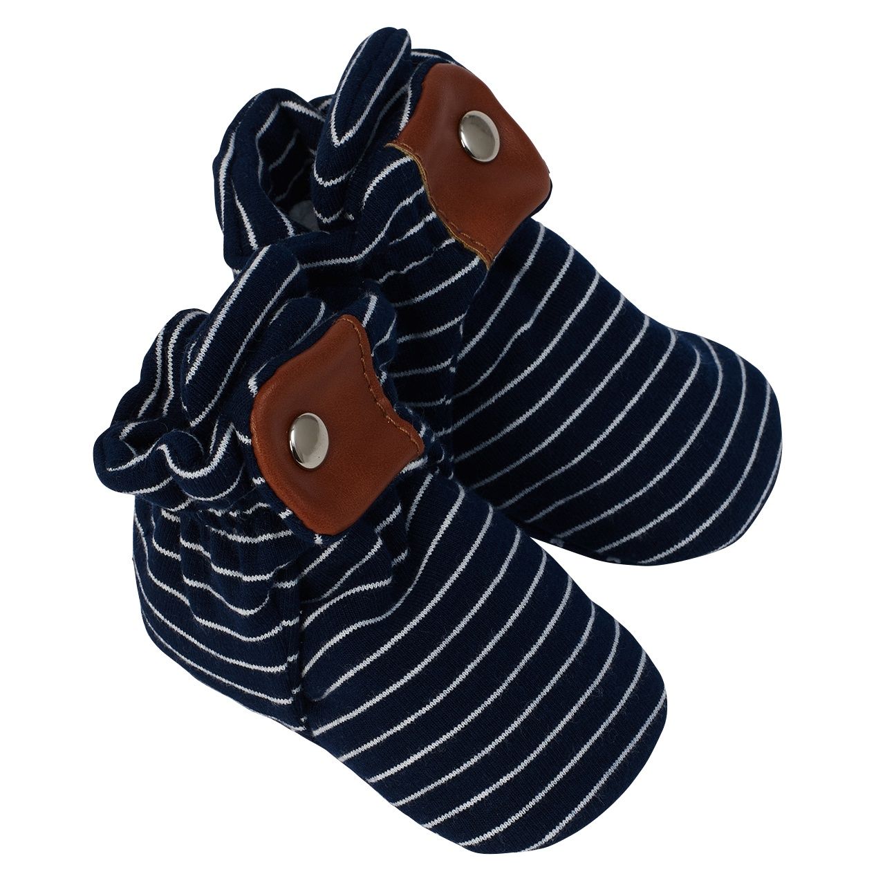 Snap Stripe Booties