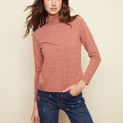 Funnel Neck Knit Top
