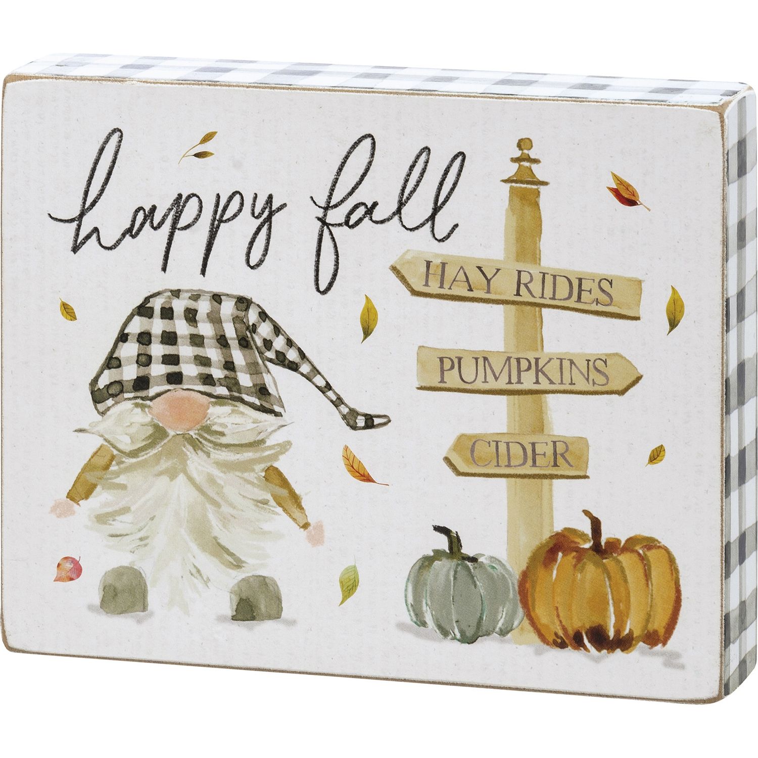 Block Sign - Happy Fall