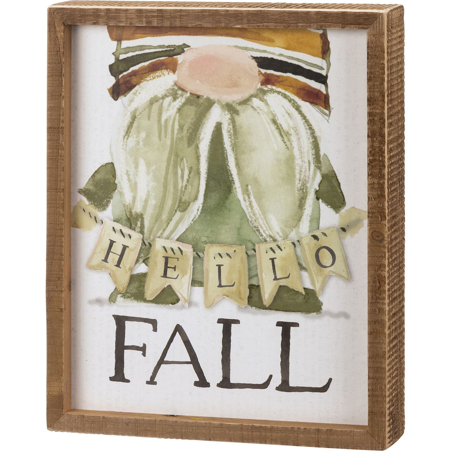 Inset Box Sign - Hello Fall