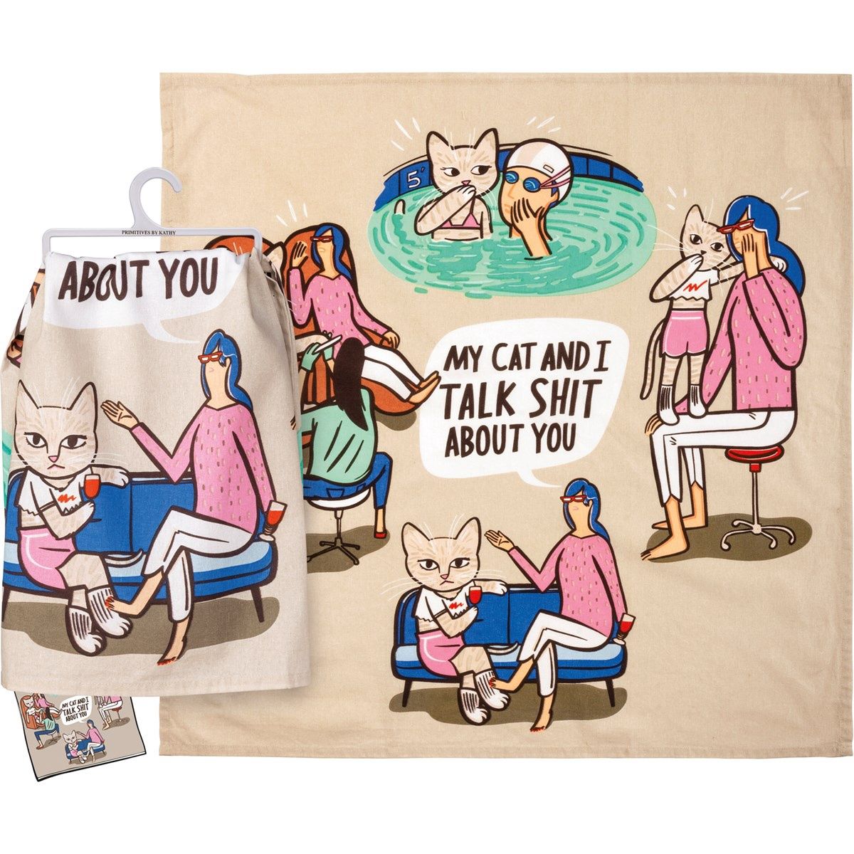 Kitchen Towel - My Cat And I Talk About You