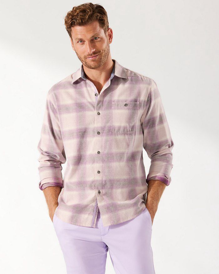 Coastline Cord Sunfade Plaid Shirt