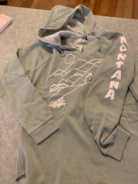 Mountains Notch Neck Hoodie