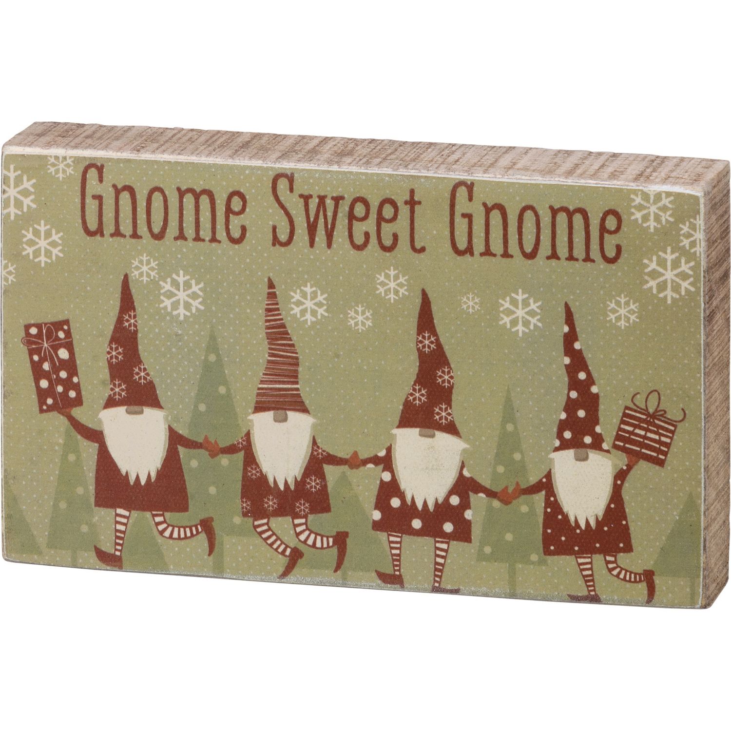 Block Sign - Gnome Sweet Gnome