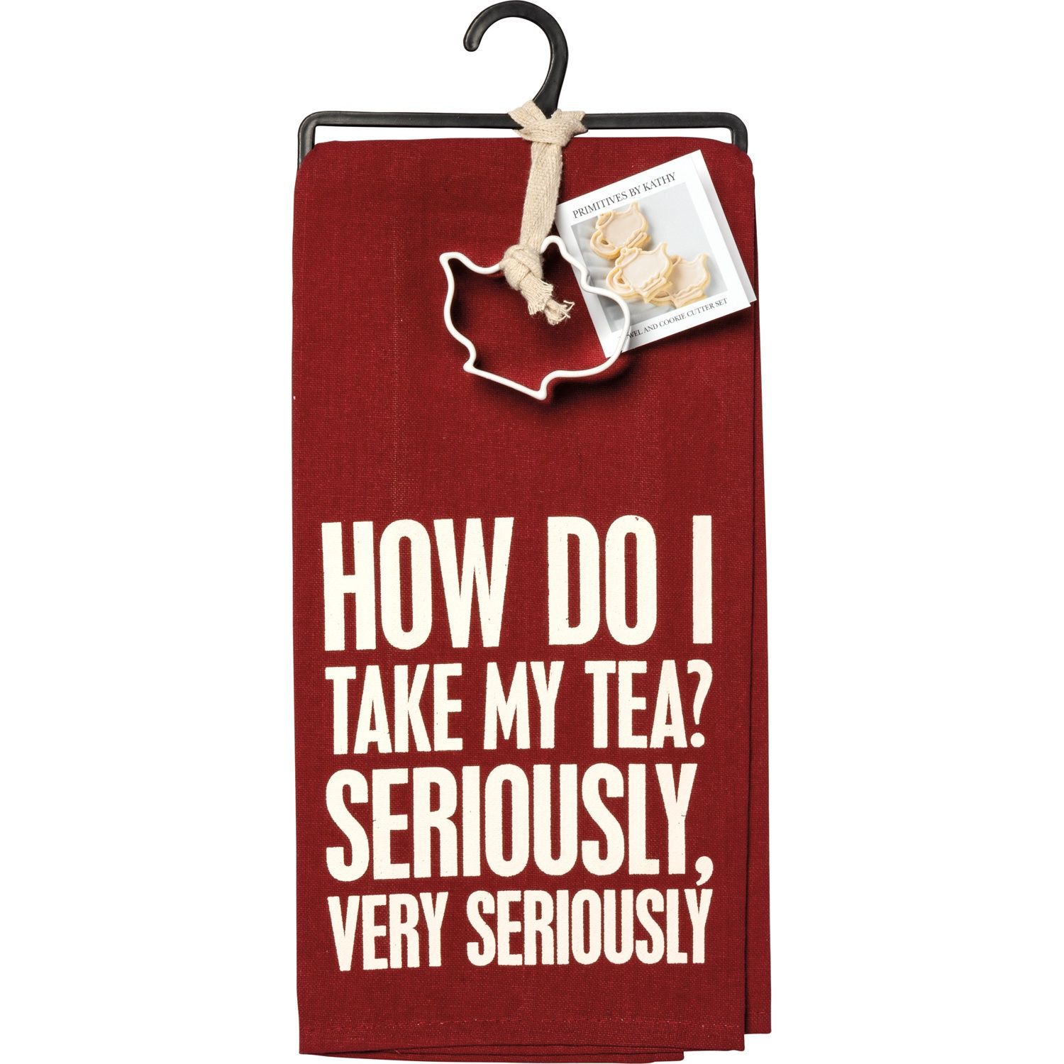 Towel &amp; Cutter Set - How Do I Take My Tea