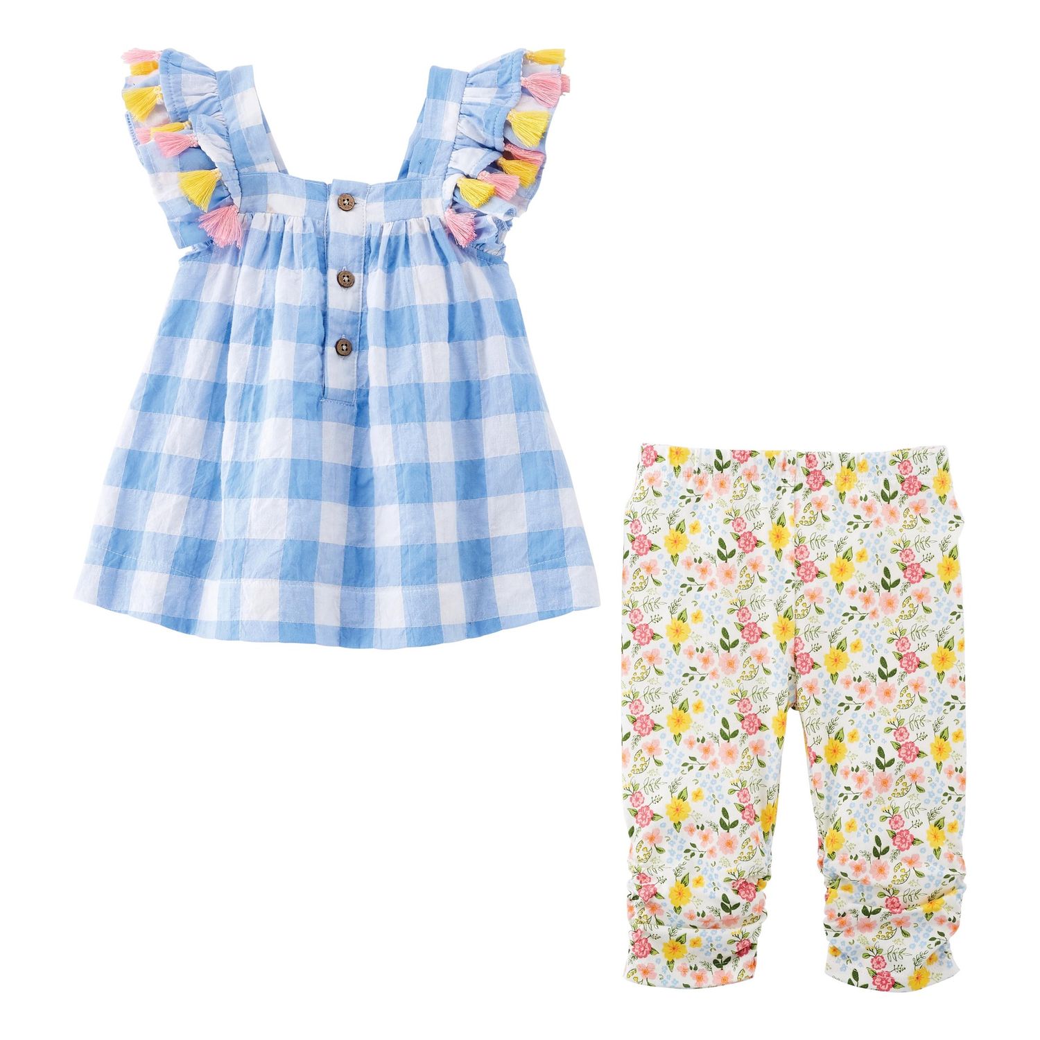 FLORAL TUNIC AND LEGGING SET