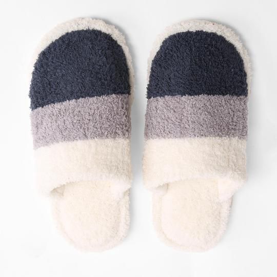 COLOR-BLOCKED LUXURY SOFT SLIPPERS