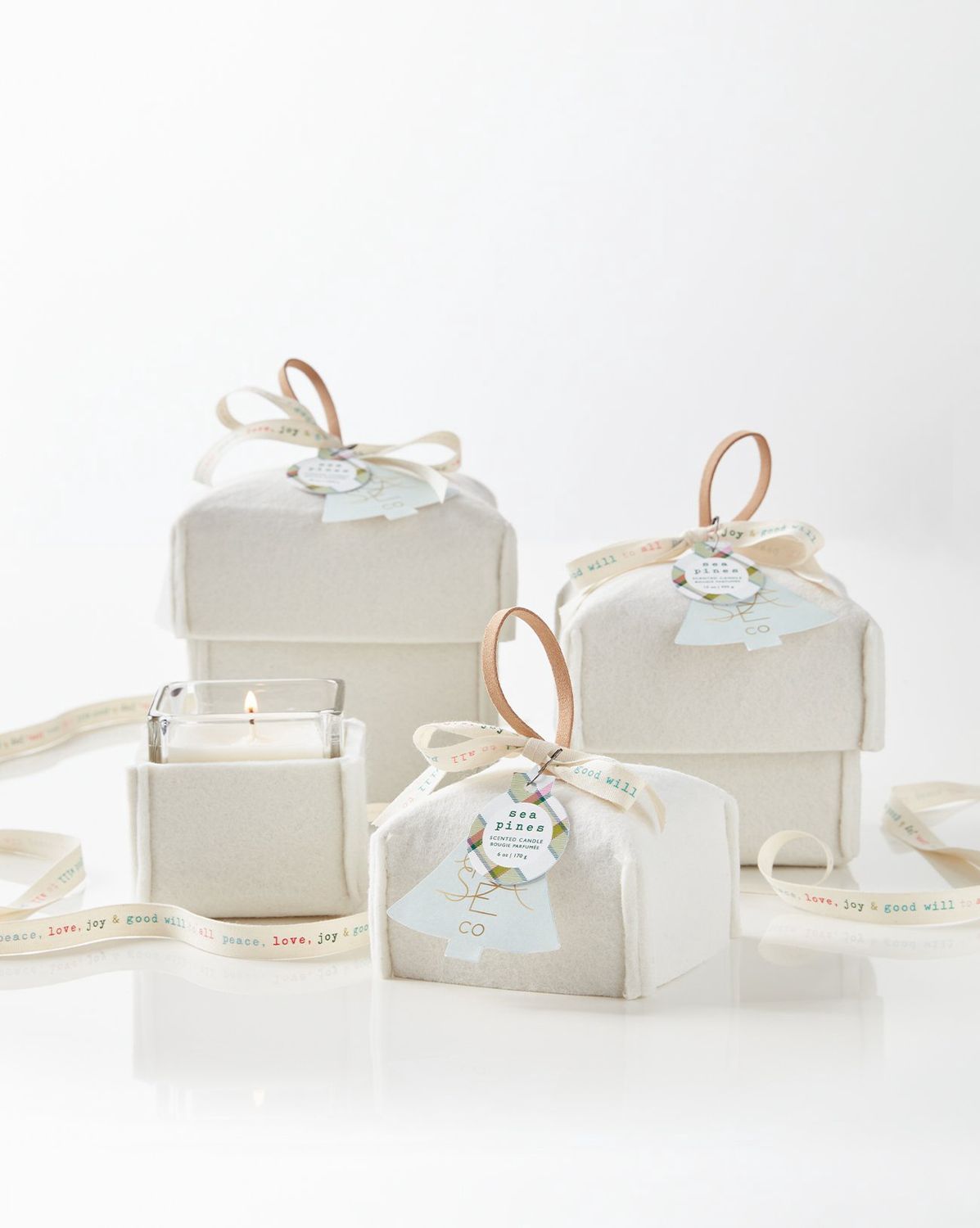 Felt Box Candle