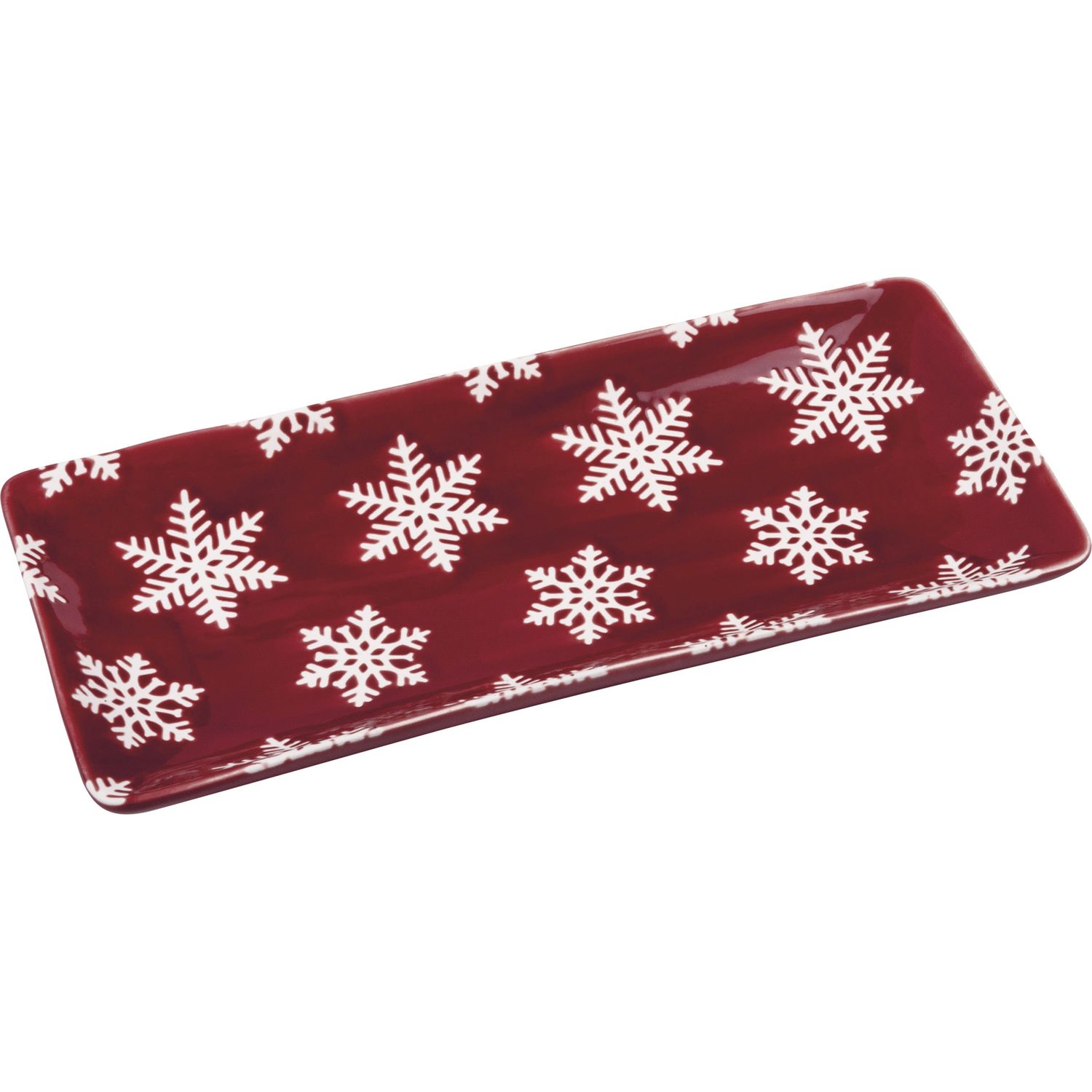 Platter Rectangular - Snowflake