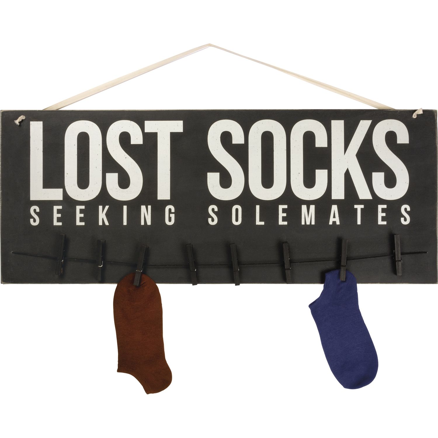 Clip Sign - Lost Socks