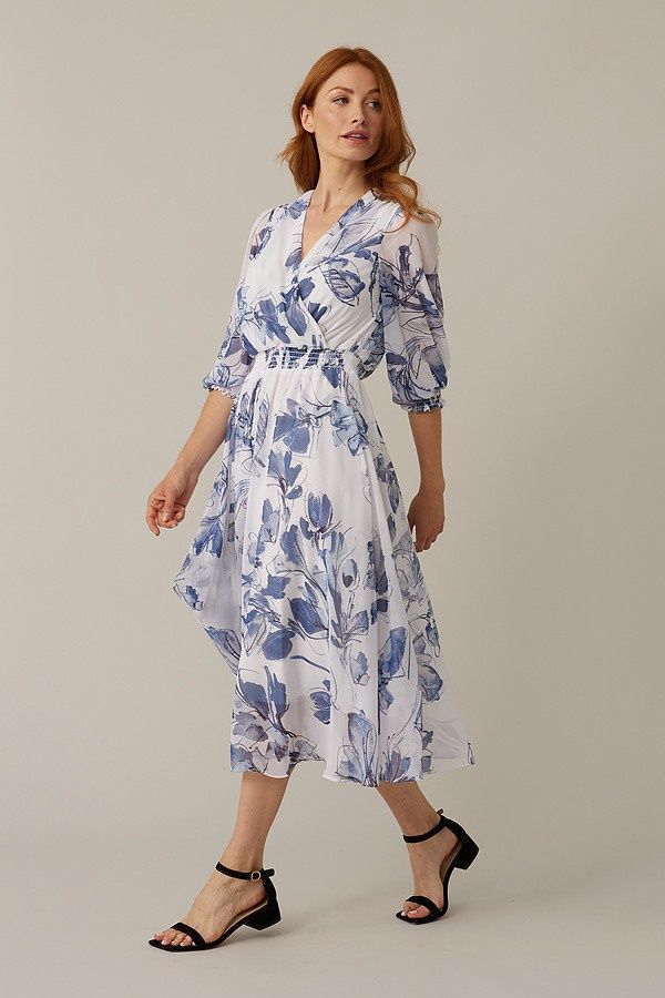 Wrap Front Floral Dress