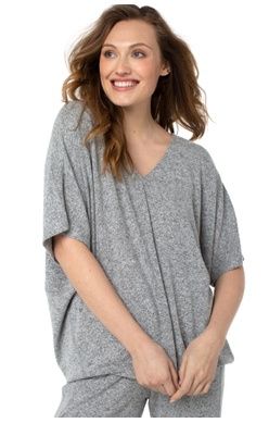 V-Neck Dolman Short Sleeve Tee