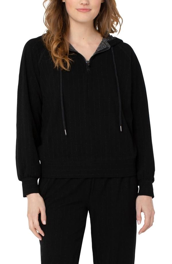 HOODED RAGLAN ZIP POPOVER