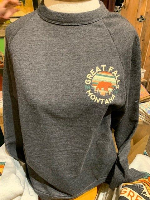 Great Falls Circle Bear Crewneck Sweatshirt