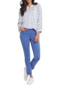 5 Pocket Pull On Ankle Pant with Side Slit