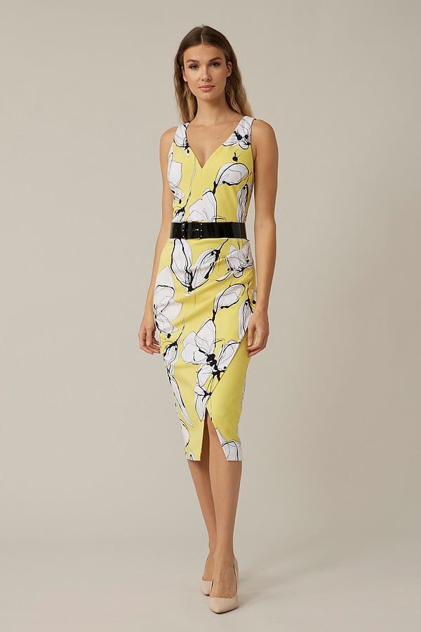 Floral Belted Dress - Limoncello