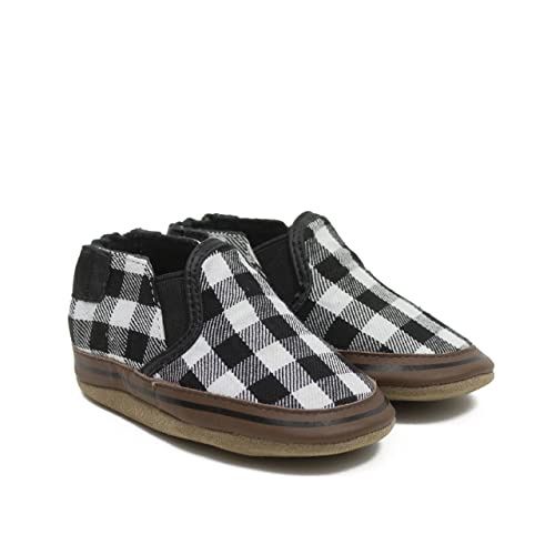 Liam Plaid Soft Soles Black