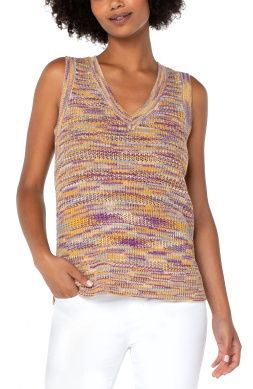 V-Neck Sleeveless Sweater
