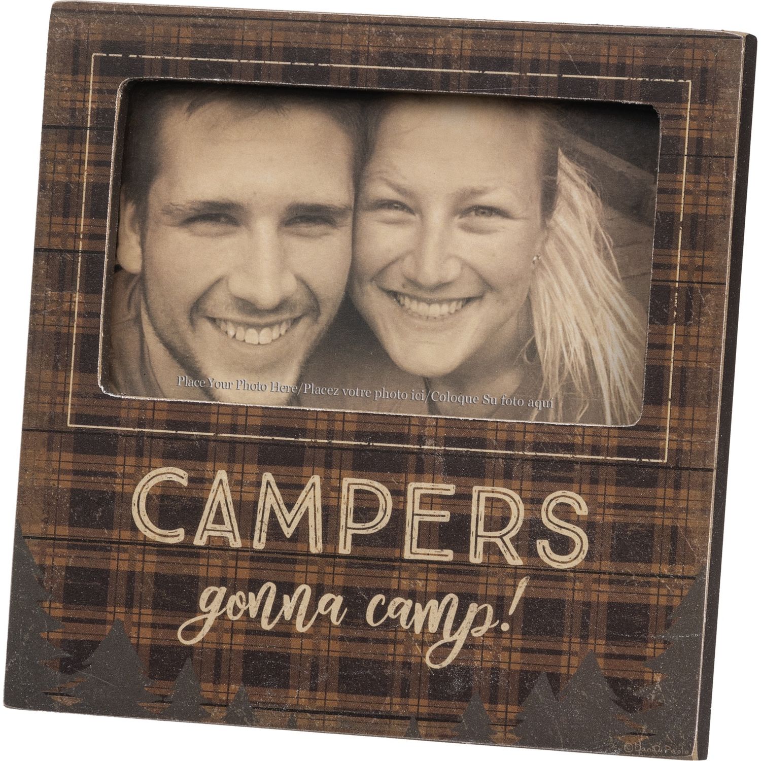 Plaque Frame - Campers Gonna Camp