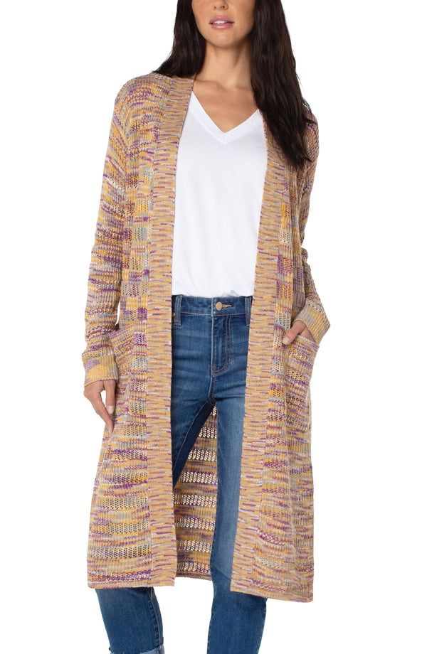 OPEN FRONT CARDIGAN SWEATER