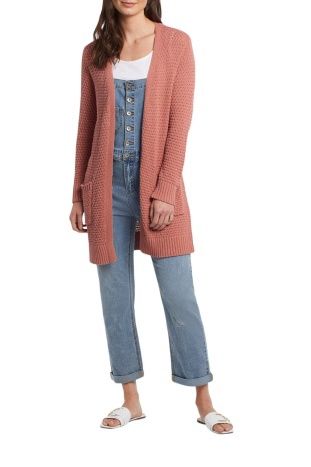 Longsleeve Tuck Stitch Cardigan