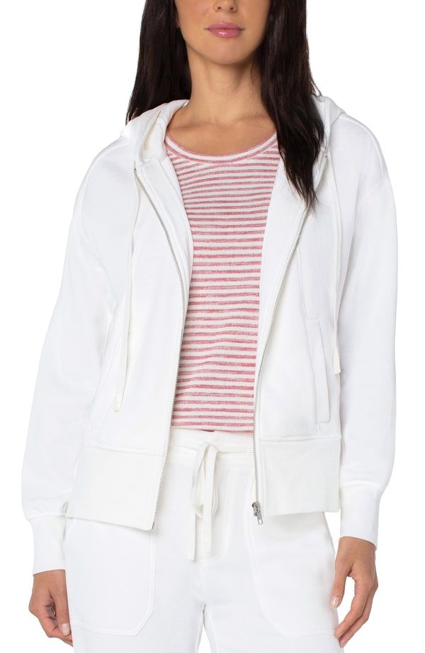 SEAMED FULL ZIP HOODIE