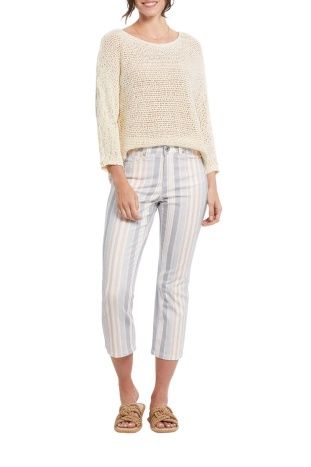 Audrey 5 Pocket Mid-Rise Straight Capri