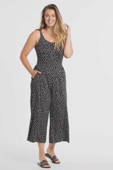 PRINTED SLEEVELESS JUMPER