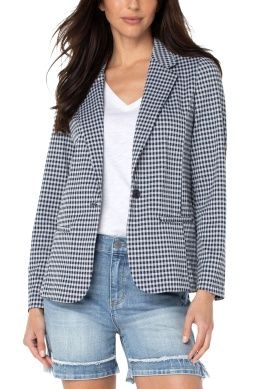 FITTED BLAZER - GINGHAM