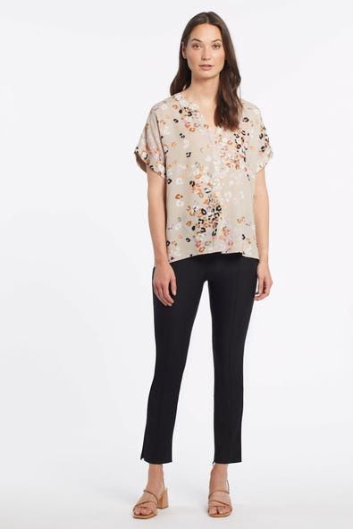 FLATTEN IT PULL-ON SIDE SLIT PANTS