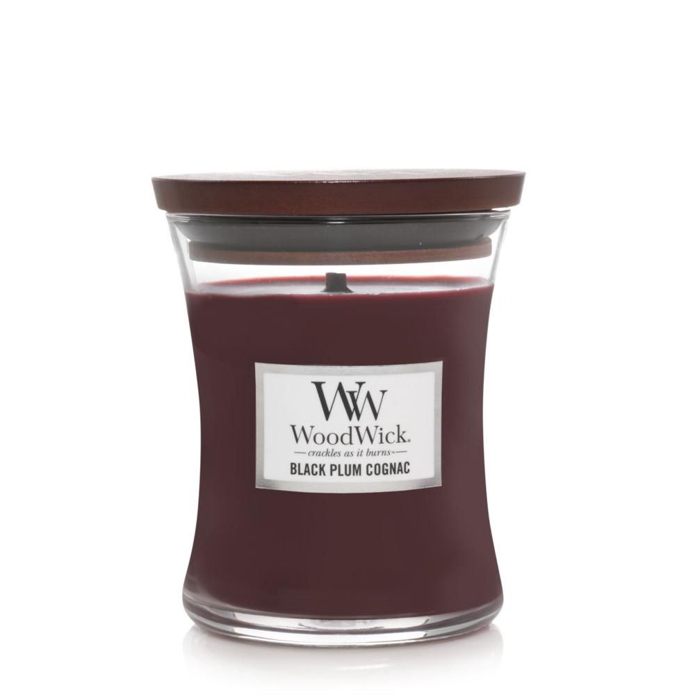 WoodWick Black Plum Cognac Candle