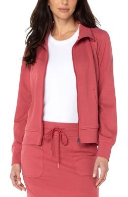 FULL ZIP SEAMED JACKET