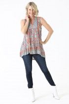 Slit V-Neck Tank