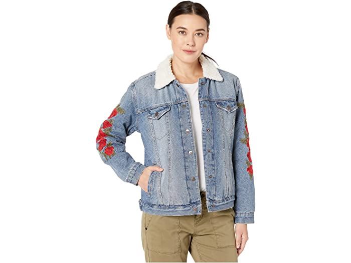 Lined Denim Jacket w/Emb