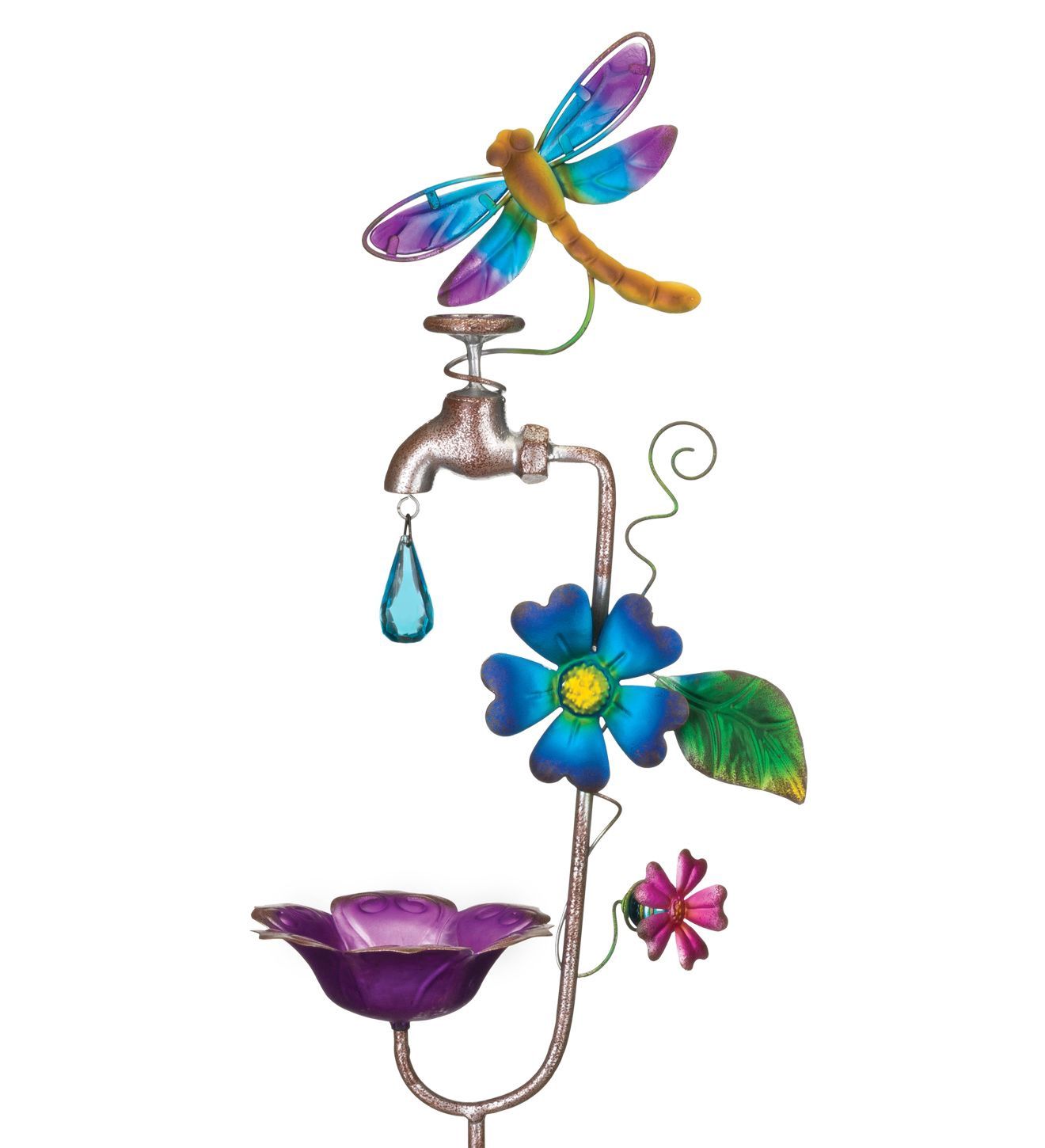 Faucet Bird Feeder Stake - Dragonfly