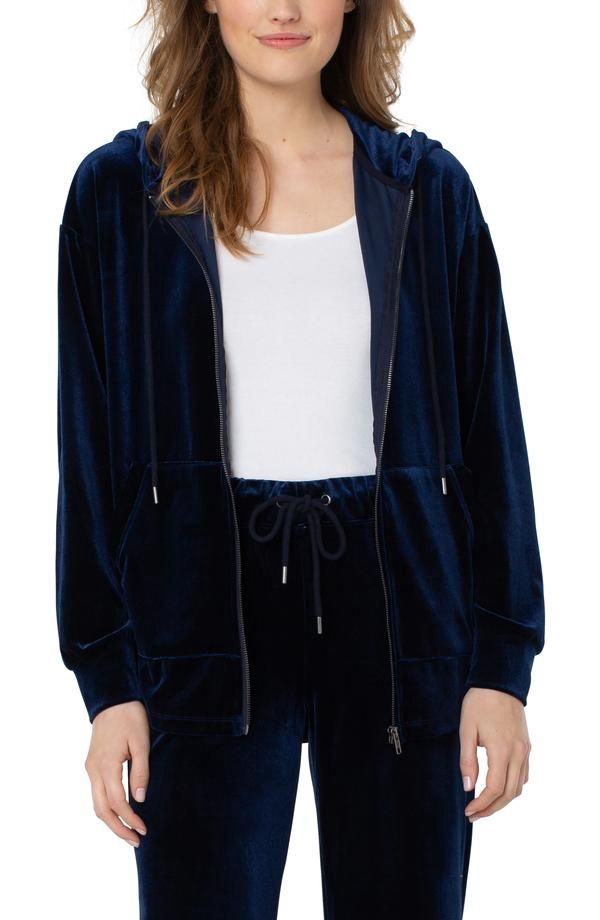 RELAXED FIT ZIP UP HOODIE