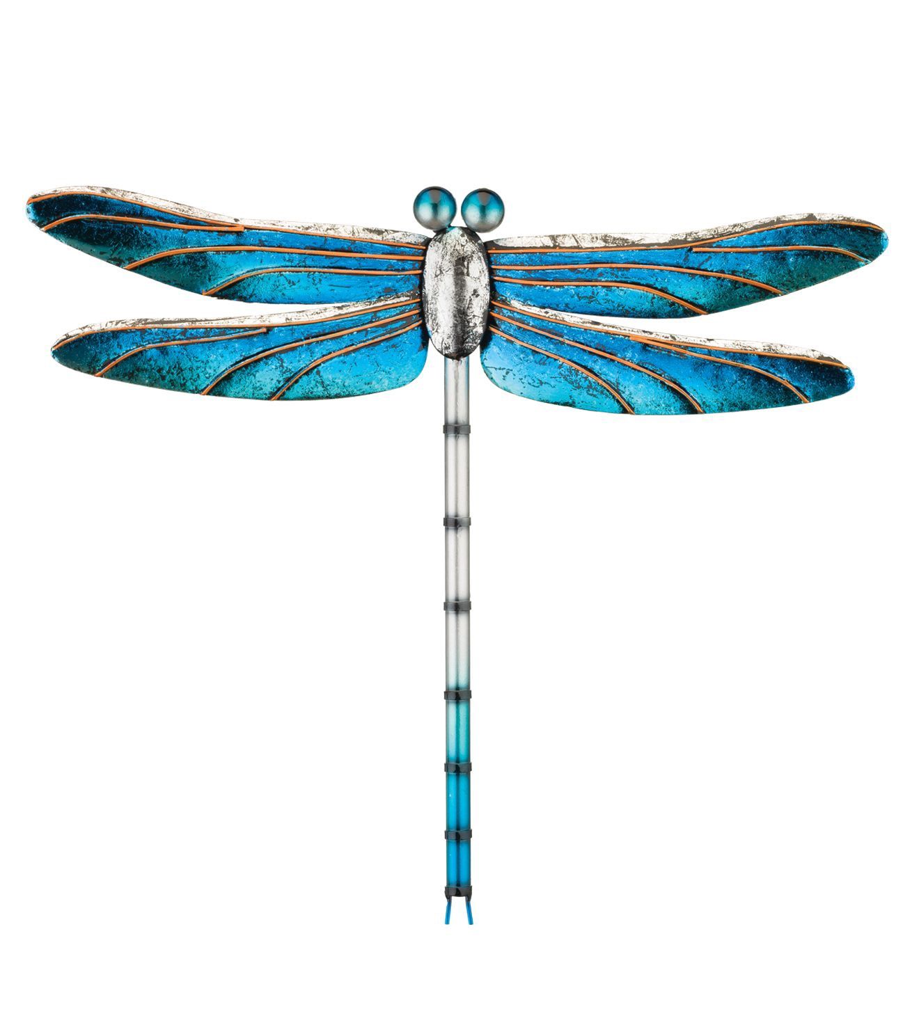 Metallic Dragonfly Wall Decor 15" - Blue