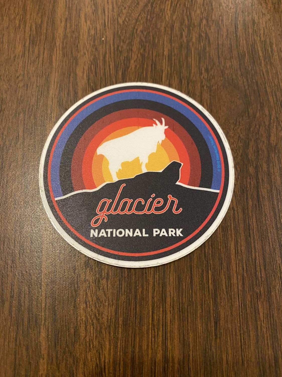 Montana Sticker - Glacier Rainbow Goat
