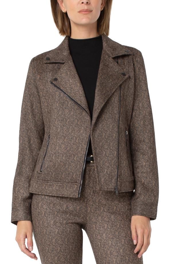 MOTO JACKET - HERRINGBONE