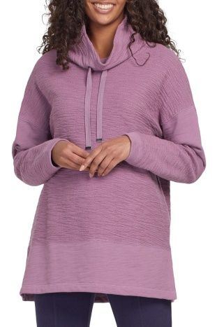 Cowl Neck Top with Drawcord