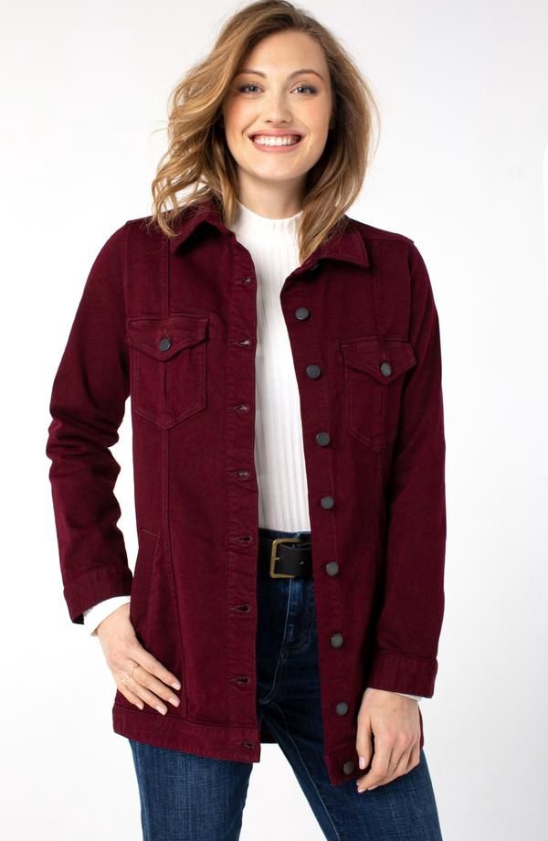 High-Low Shirt Jacket